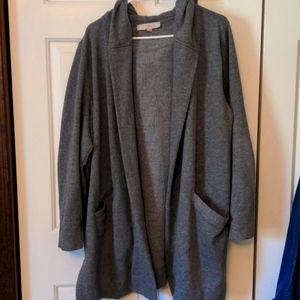 Loft sweat shirt cardigan
